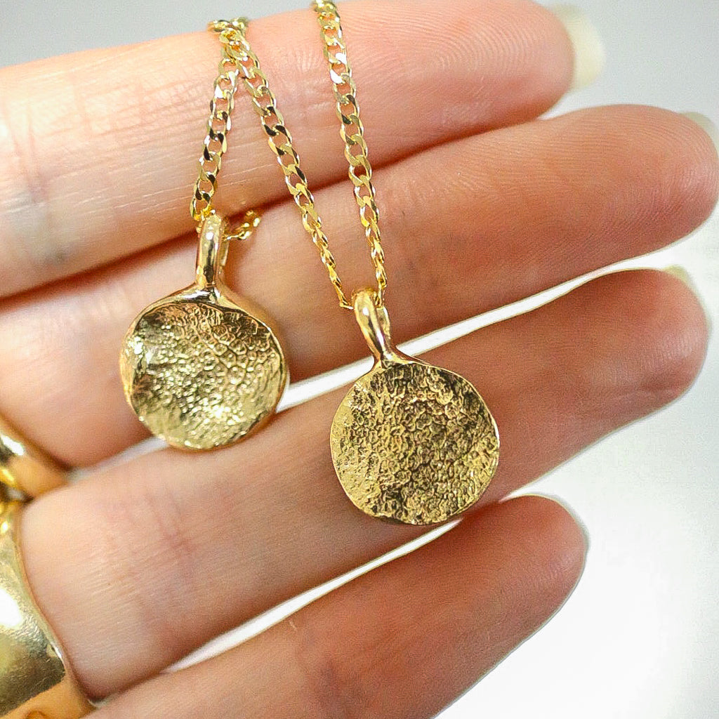 Dog nose print pendant necklace with a chain