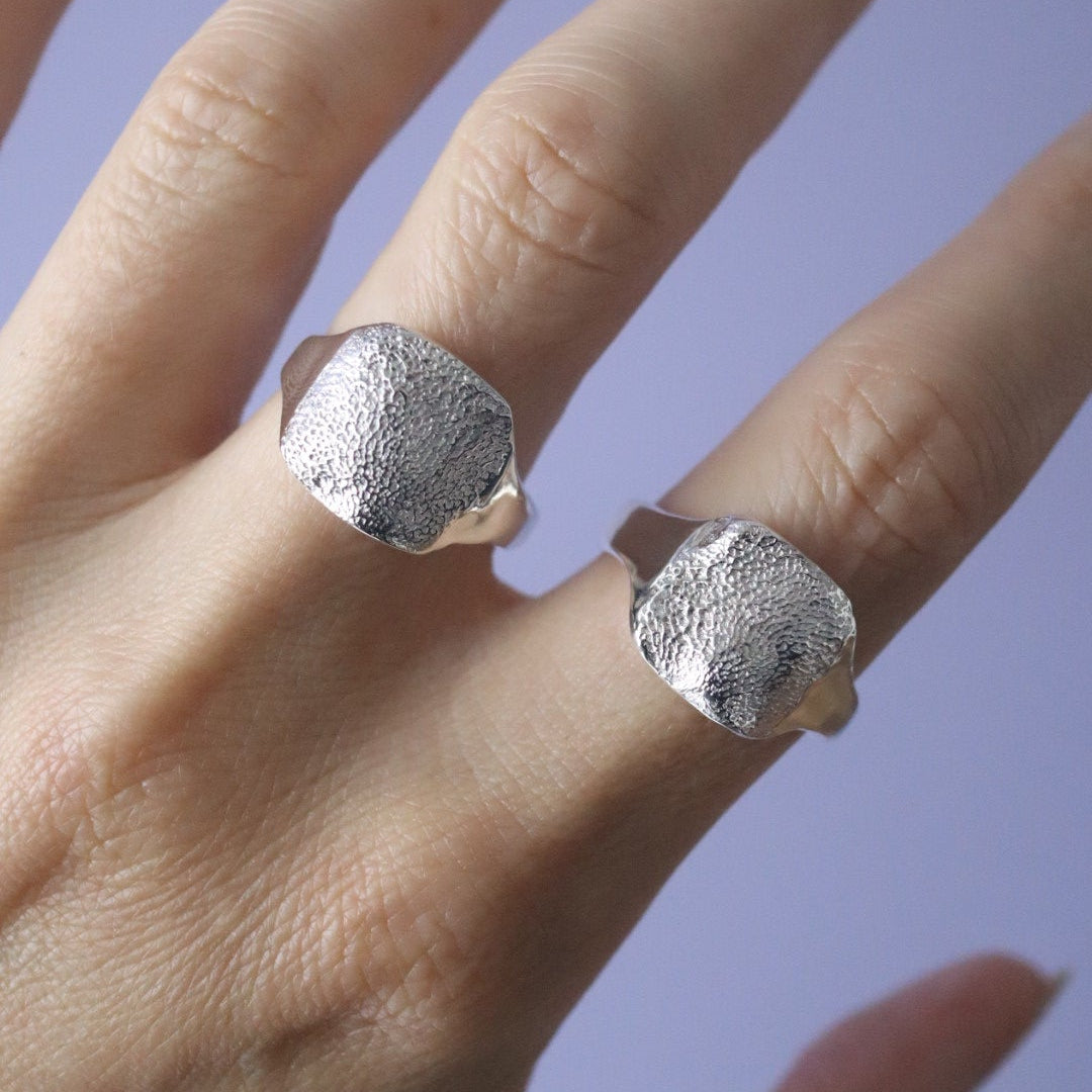Dog Nose Print Signet Ring