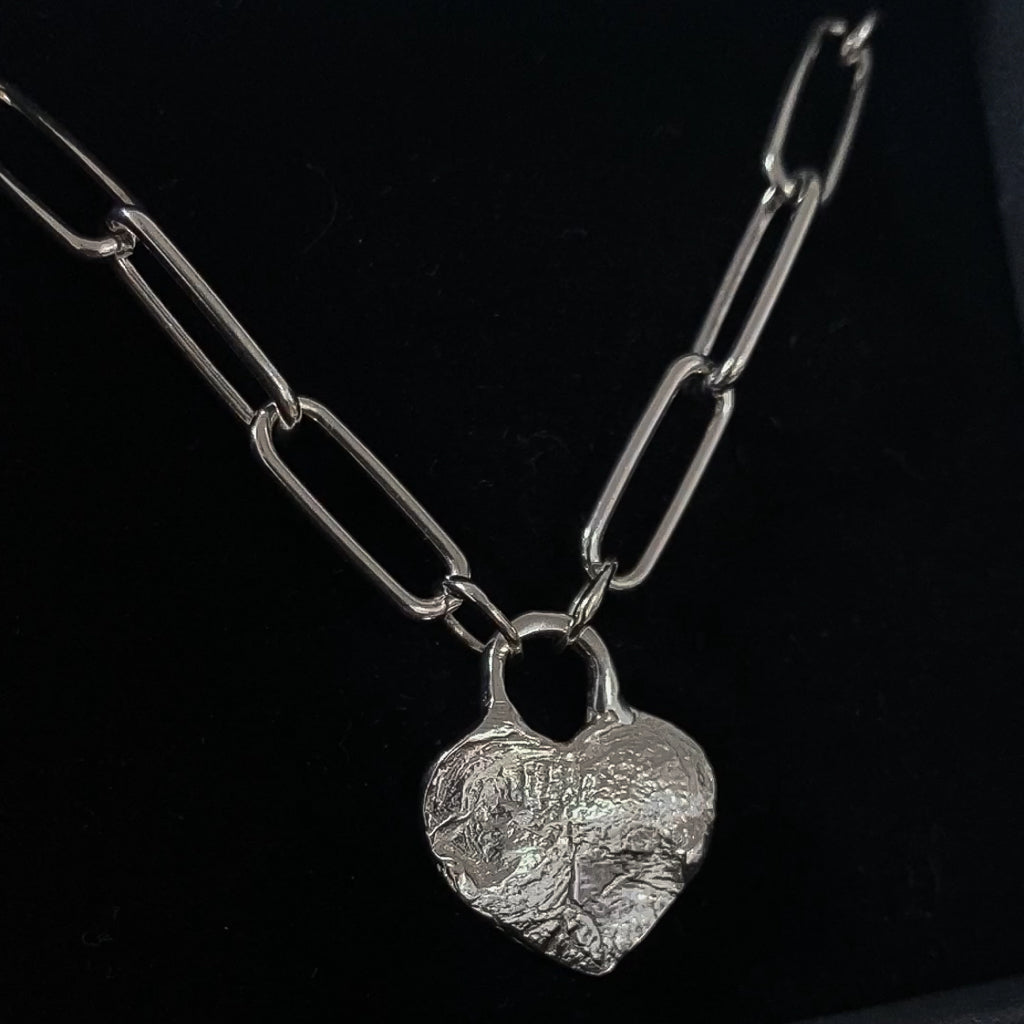 Chunky chain pendant - Sterling silver only