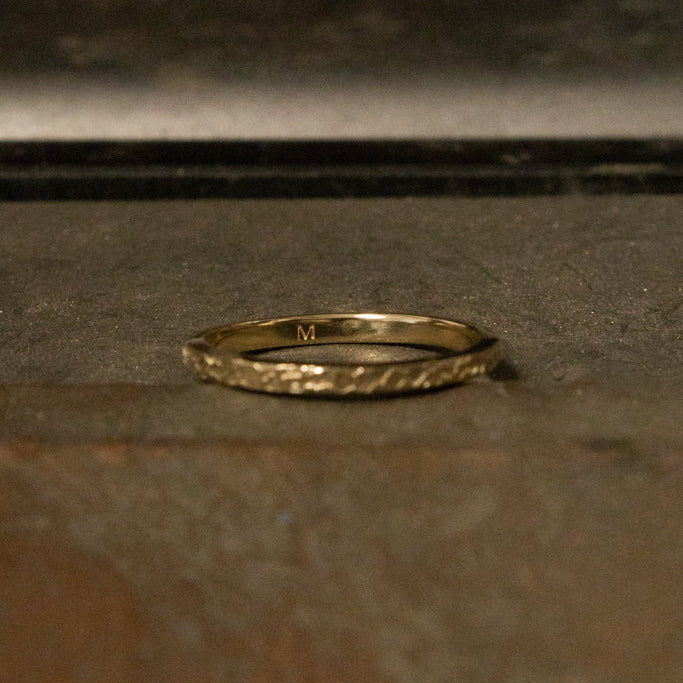 Dog nose print stacking ring made from photos