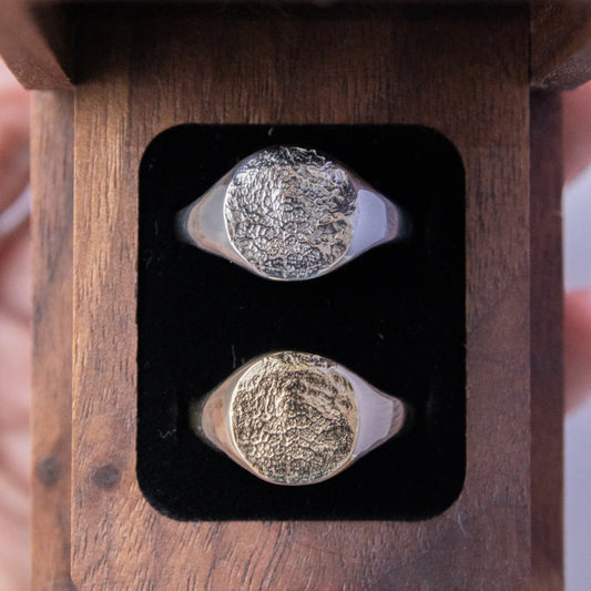 Dog Nose Print Signet Ring