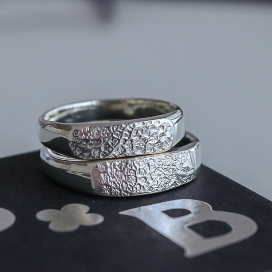 Dog Nose Print Bar Ring